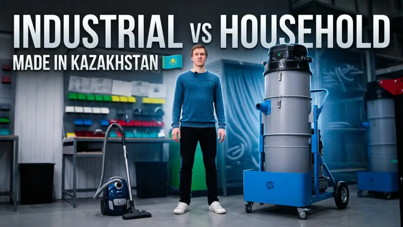 Industrial Vacuum Cleaners Made in Kazakhstan: QazVortex Production and Design